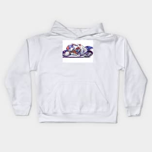 Ballpoint Sketching MotoGP Team No 55 Kids Hoodie